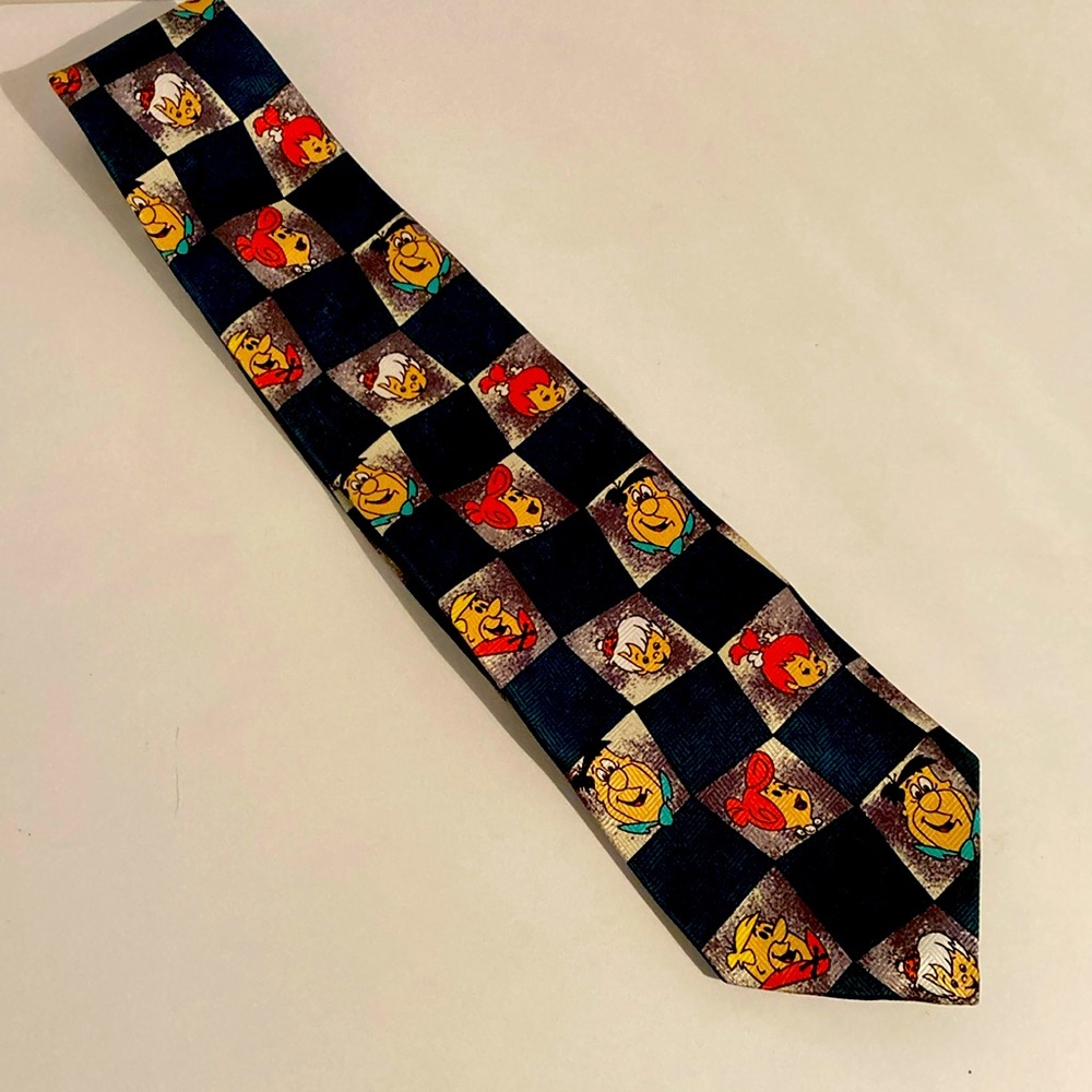 ❄️ Vintage 1995 90s Fred Flintstone Tie • Father’s Day gift